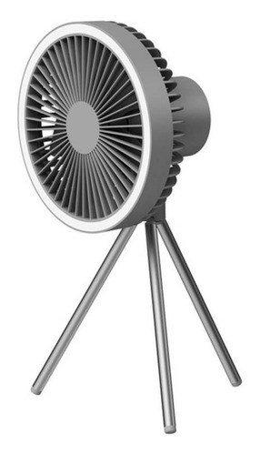 Ventilador Escritorio Recargable, Con Tripode Y Luz Led