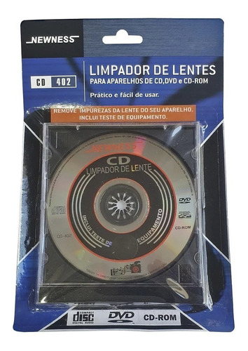 Limpador De Lentes Cd Dvd Bluray Aparelho Newness Original