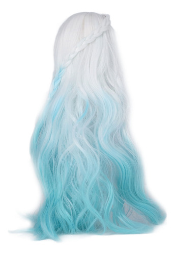 Peluca Azul Para Muñecas Diy, Con Una Articulación De 1/3 De