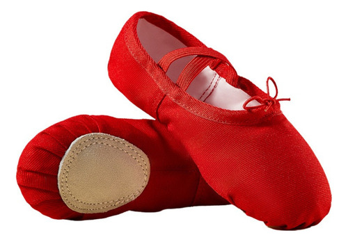 Zapatos Fiesta De Ballet Para Niña Y Mujer, Piel Pu Elástica