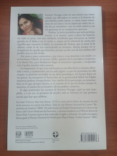 Socorro Venegas. La Noche Será Negra Y Blanca. (Usado)