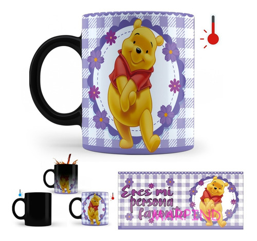Taza Mágica Winnie Pooh Mi Persona Favorita Amor Infantil