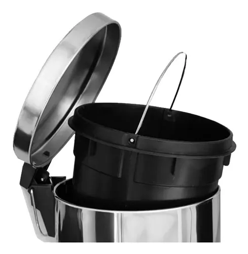 Tacho de basura online acero inoxidable 12 litros