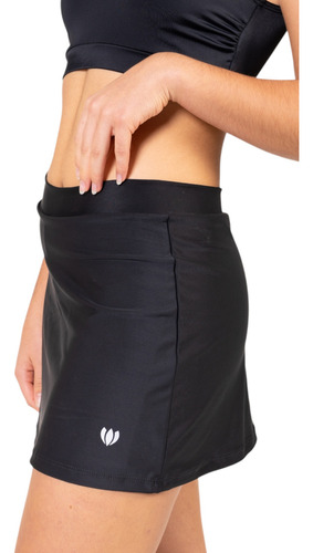 Pollera Shorts Recta De Lycra Tenis, Pileta, Deportes Rosé