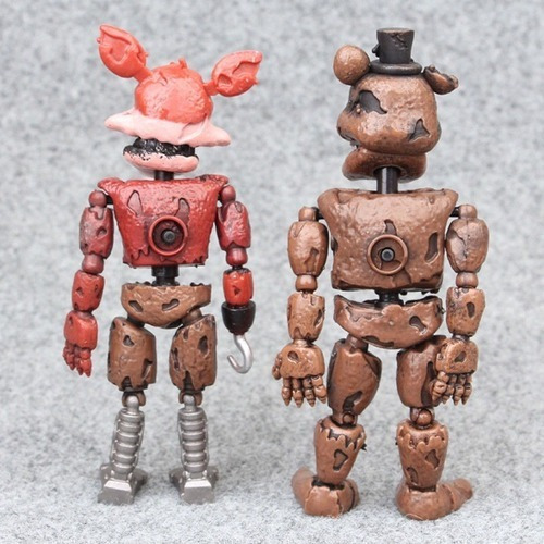 Juego De 6 Muñecas Five Nights At Freddy's Articulated + Bol