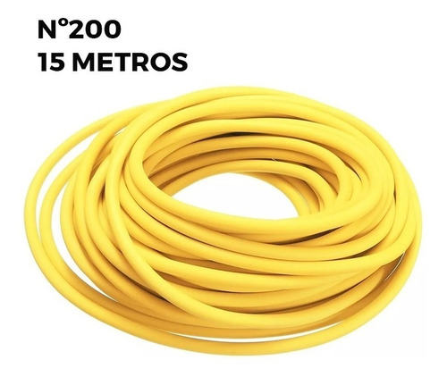 Tubo Látex 200, Elástico Garrote Borracha Tripa, 15 Metros
