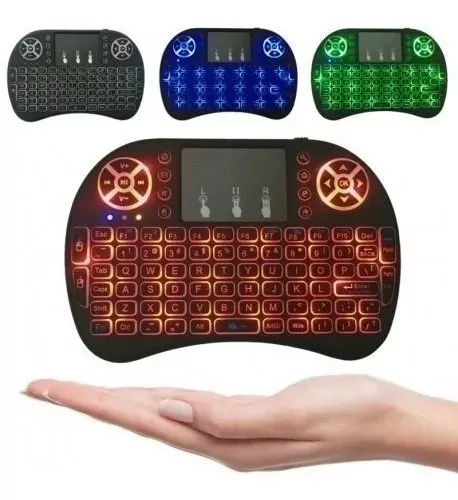 Mini Teclado Y Mouse Inálambrico Retroiluminado - Wirtec Online