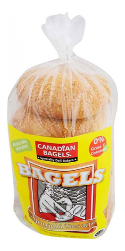Bagel Canadian Bagels Ajonjolí 6 Piezas 800g