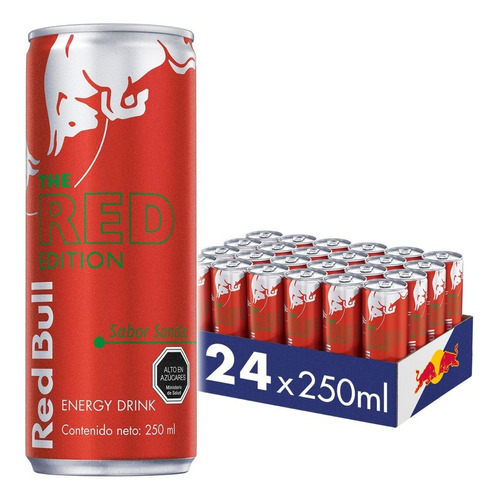 Red Bull Bebida Energética Pack 24 Latas Sandía 250Ml