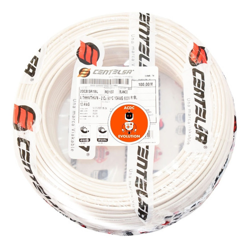 Alambre Calibre #10 Awg Centelsa Rollo X 100m Original