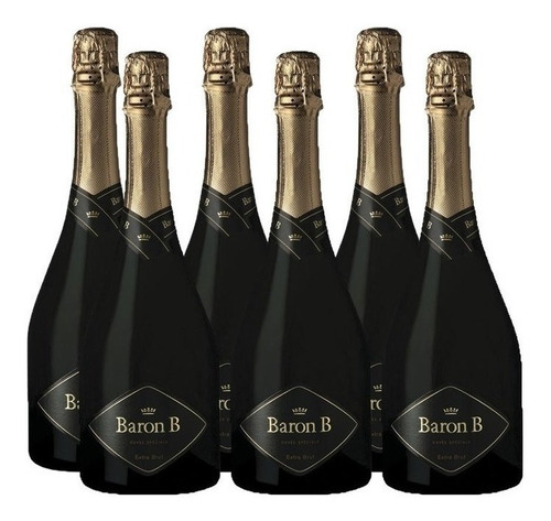 Champagne Baron B Extra Brut 750ml Pack Caja X6 Zetta Bebida