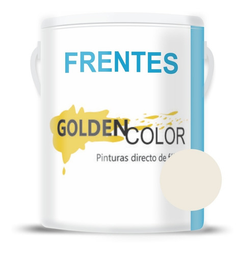 Pintura Látex Impermeabilizante Frentes Goldencolor 4 Lts Color Clema