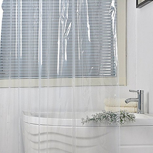 Cortina De Ducha Eva Transparente Resistente Al Agua