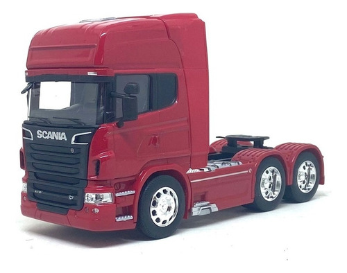 Miniatura Caminhão Cavalo Scania V8 R730 6x4 1:32 Welly 