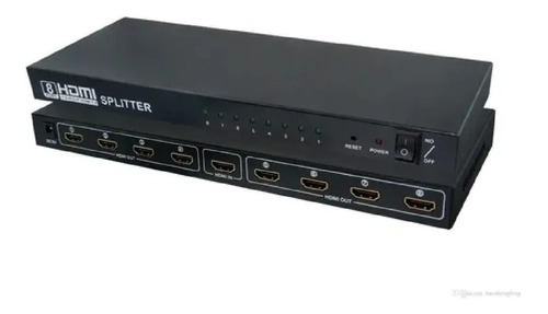 Splitter Hub Hdmi 1x8 4k 2k Soporta Hasta 8 Pantallas