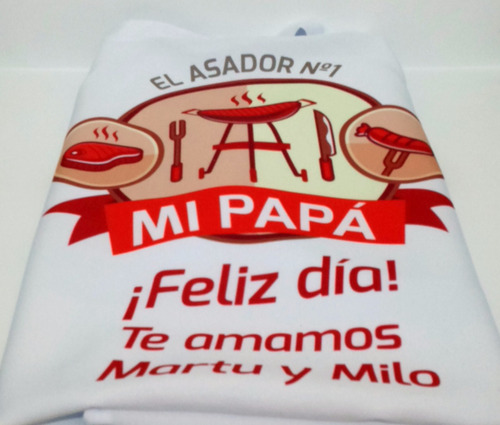 Delantal Personalizado Día De La Madre Abuelos Papá Regalos