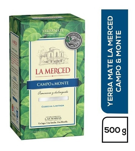 Imagen 1 de 1 de Yerba Mate La Merced Campo&monte 1/2 Kg