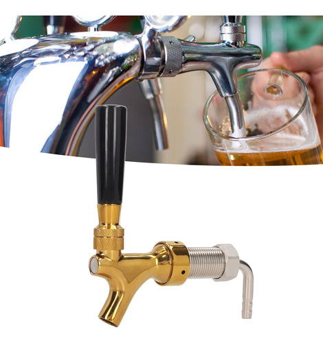 Torneira De Cerveja De Cabo Longo Para Kegerator De Latão