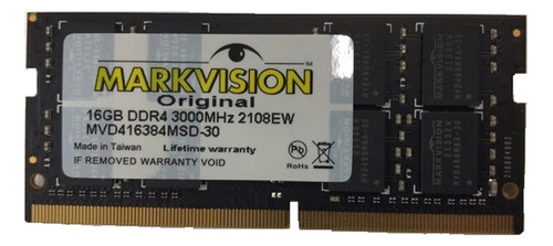 Memoria Sodimm Ddr4 Markvision 16 Gb 3000 Mhz 1.20v Bulk