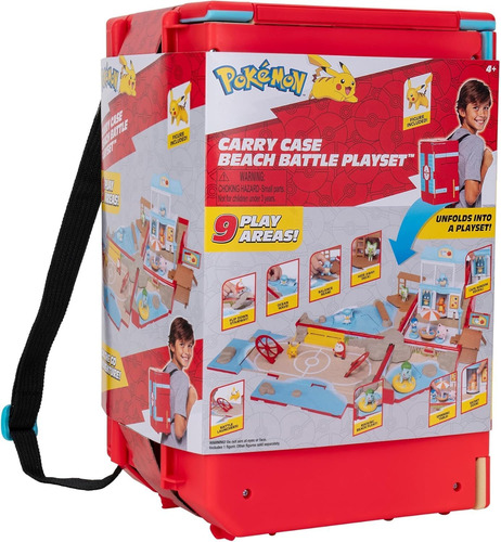 Set De Juego Pokémon Carry Case Beach Battle - Transferencia