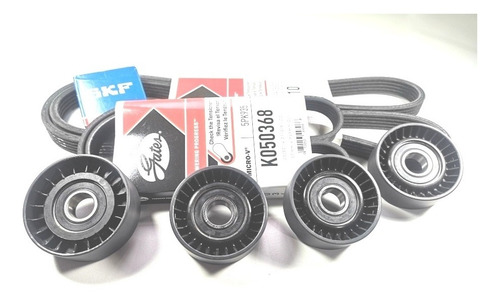 Imagen 12 de 12 de Kit Polyv Vw Vento 2.5 4 Poleas / 2 Correas Línea Nueva