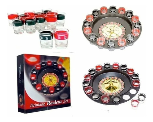 Juego De Ruleta Casino De Shots Cortitos Alcohol Chupitos