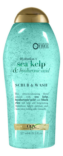 Exfoliante Corporal De Acido Hialuronico Ogx 577 Ml Té Verde