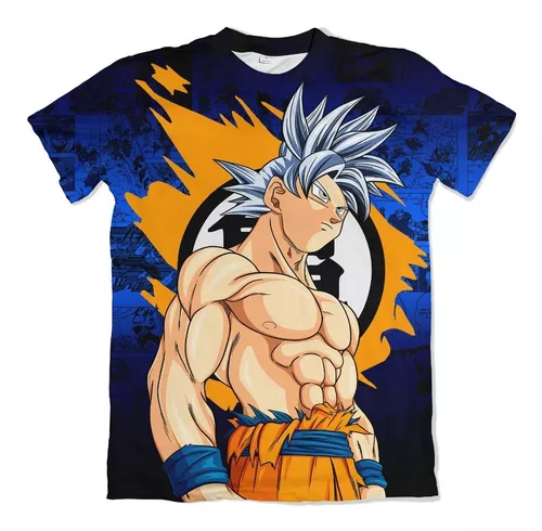 Camisa Camiseta Blusa Goku Instinto Superior Completo