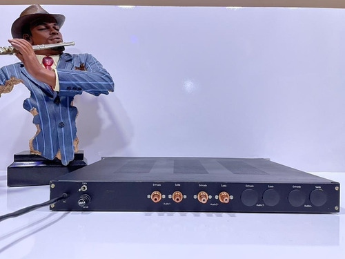 Imagem 5 de 5 de Vu Meter Padrao Rack Stereo, Com Entradas E Saidas