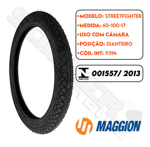 Pneu Dianteiro Sundown Hunter90 60-100-17 Maggion