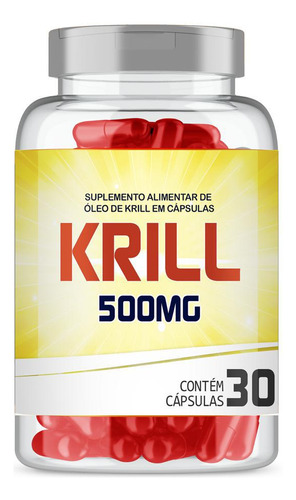Óleo De Krill 500mg - Ômega 3, Astaxantina - Antioxidante