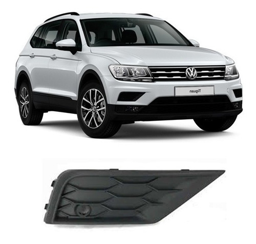 Rejilla Fascia Tiguan 2018 2019 C/hoyo P/sensor Derecha