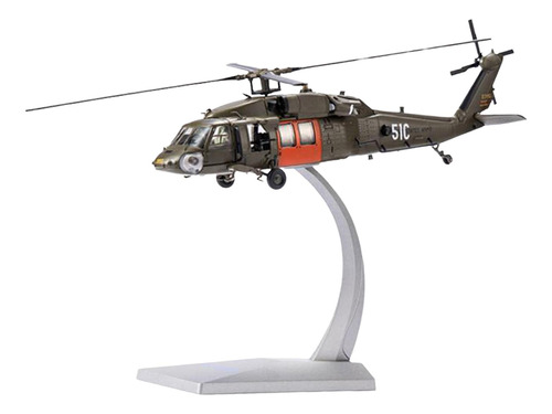 Helicóptero Modelo De Avión Black Uh 60 1:72 Para El