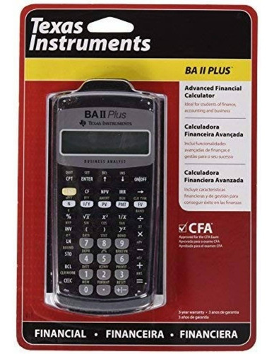Calculadora Financiera Ti-baii Plus Tapa Ba Ii Plus Msi