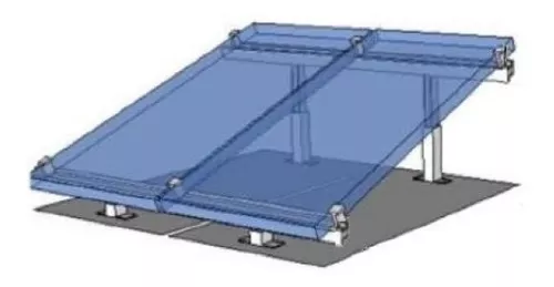 Soporte panel solar 550 mm Blanco (2uni)
