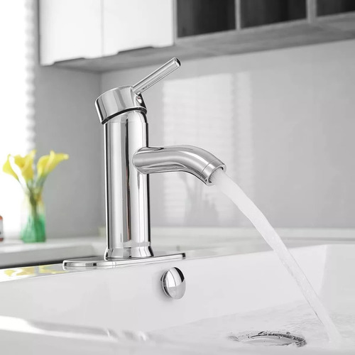 Lavabo Grifo Baño Llave Monomando Fregadero Inoxidable