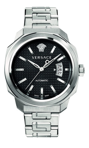 Reloj Hombre Versace Vag020016 Automático Pulso Plateado En 