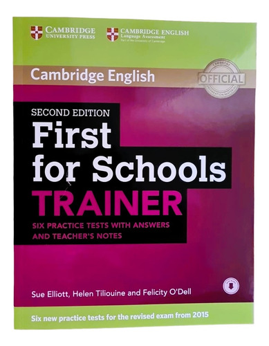 First For Schools Trainer 1 W/key,tch`s Notes & Audio  2ed