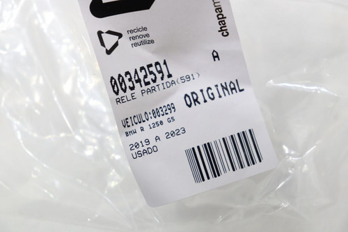 Rele Partida R 1250 Gs R1250gs 2019 2023(591) (Usado)
