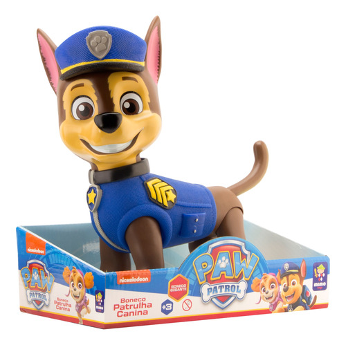 Muñeco Paw Patrol Chase- 50 Cm- Original Nikelodeon-