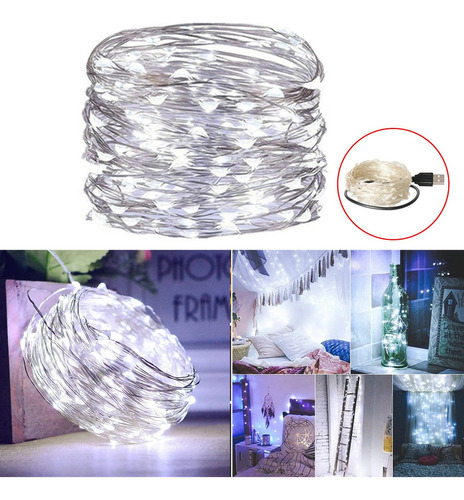 Serie Navideña Luces Hadas 200 Led 20m - 6pcs