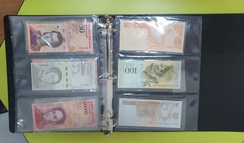 Archivador + 40 Hojas Billetes 3 Bolsillos Bcw