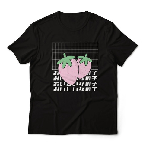 Polera Manga Corta - Frutillas