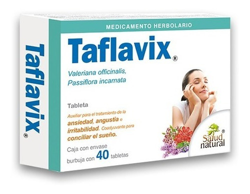 Taflavix C/40 Tab. Con Valeriana Y Pasiflora Salud Natural