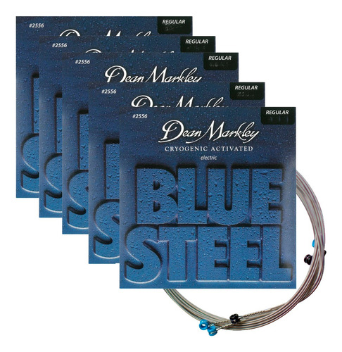 Cuerdas Blue Steel Encordado 008 Pack 4 + 1 De Regalo