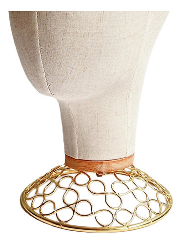 Multipurpose Wig Head Hairpiece Manikin Hats Stand Aureate