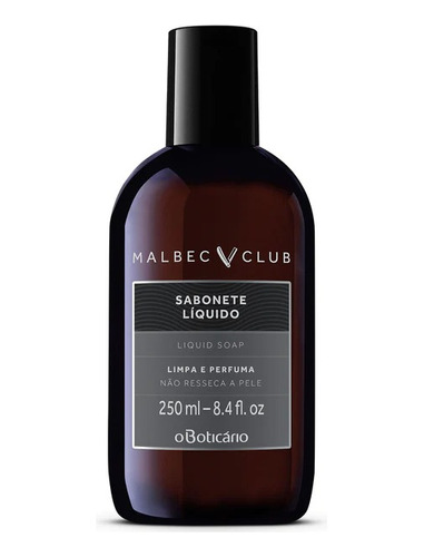 Jabon Liquido Para Hombre Malbec Club 25 - mL a $93