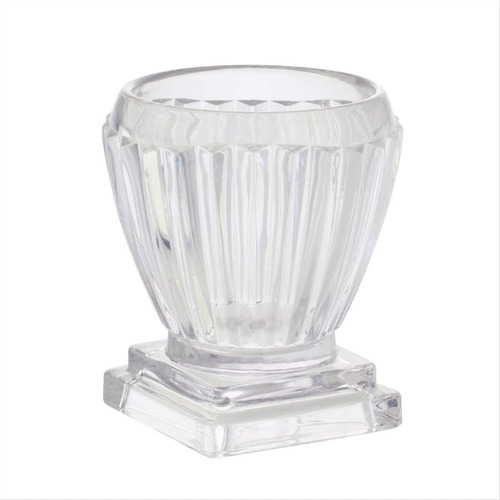 Vaso Com Pé De Cristal Elisabeth 10x9x13cm