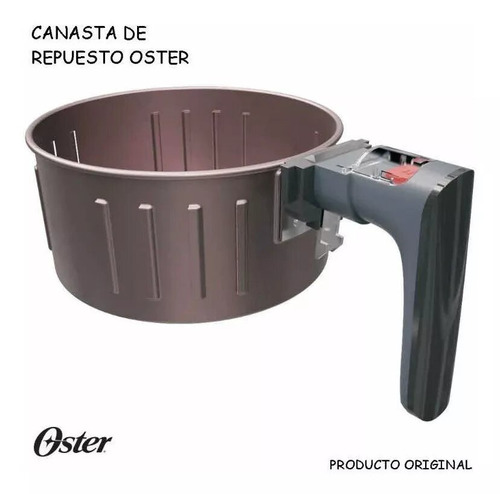 Canasta De Repuesto Bioceramic Con Mango Para Freidora Aire Color Cafe