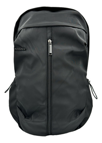 Mochila Urbana Ona Saez Portanotebook 16l Color Negro Diseño De La Tela Liso